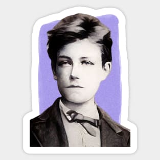 French Poet Arthur Rimbaud illustration Sticker